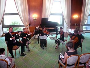 Concert at the 'Schlossbergklinik' in Oberstaufen
